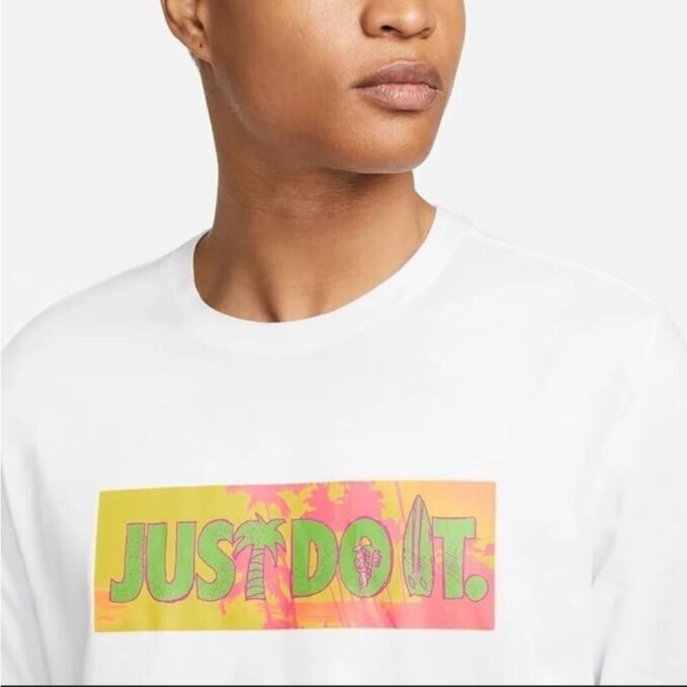 Nike White Just Do It Men's T-Shirt